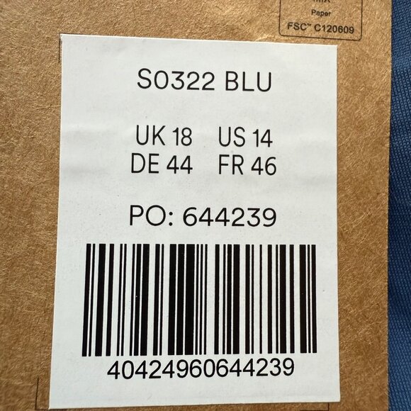 Boden 14 NWT High Neck V-Back Blue & White Colorblock Tank Swim Bikini Top - Picture 4 of 16